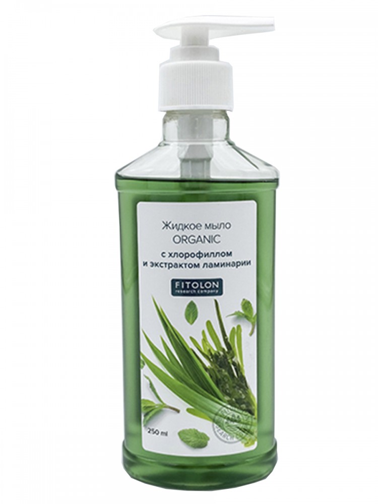 ORGANIK liquid soap with chlorophyll and kelp extract, 250 мл